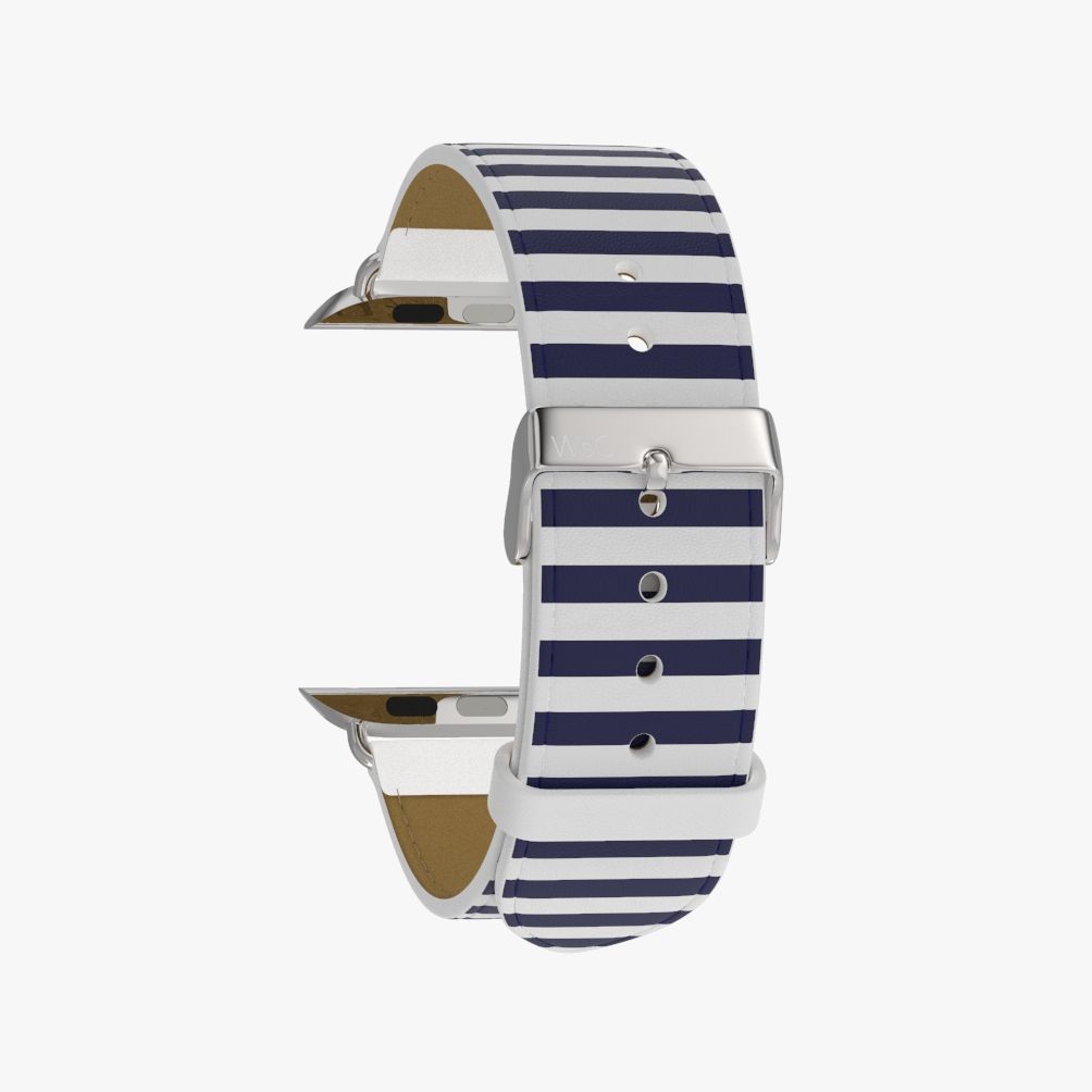 WsC® Print Collection – Navy Stripes Apple Watch Strap - view 16