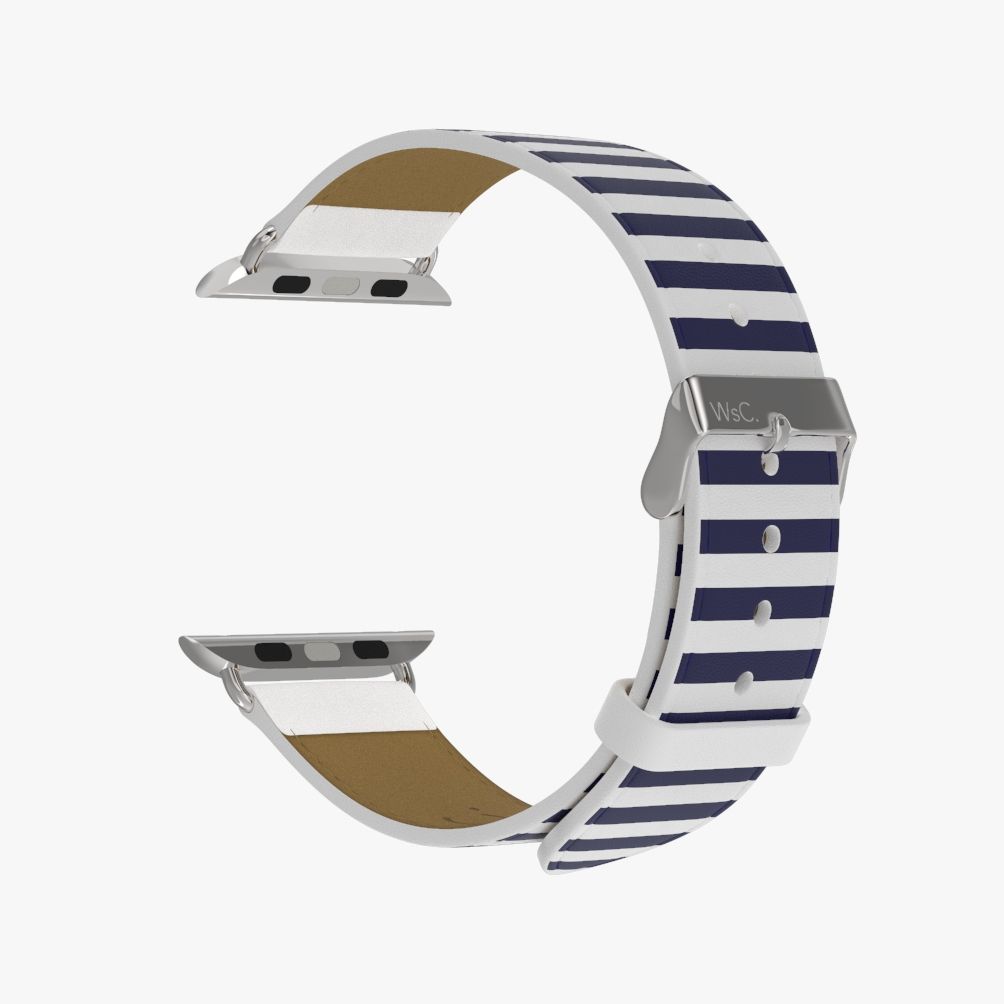 WsC® Print Collection – Navy Stripes Apple Watch Strap - view 19