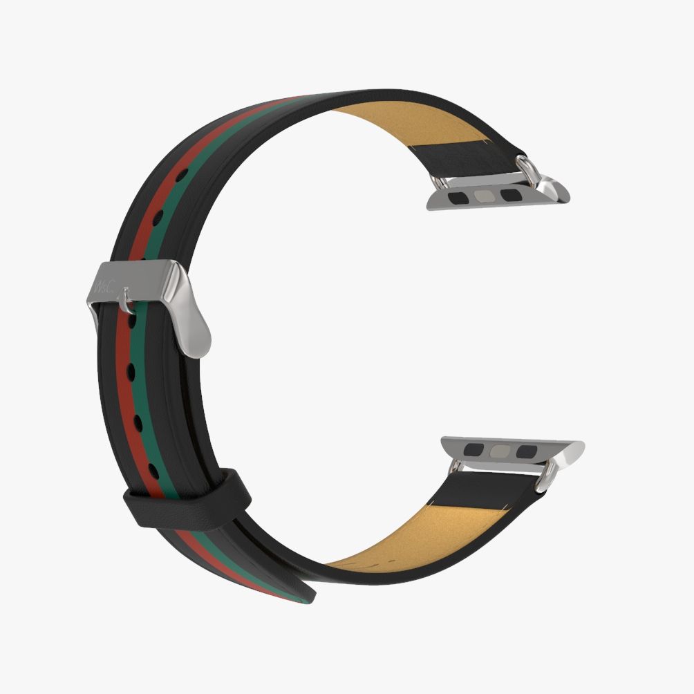 WsC® Print Collection – Verde & Rosso Apple Watch Strap - view 9