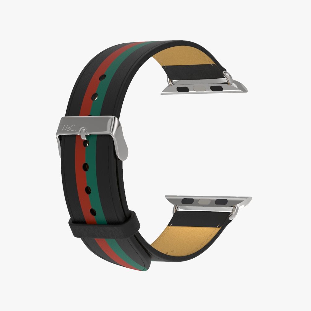 WsC® Print Collection – Verde & Rosso Apple Watch Strap - view 11