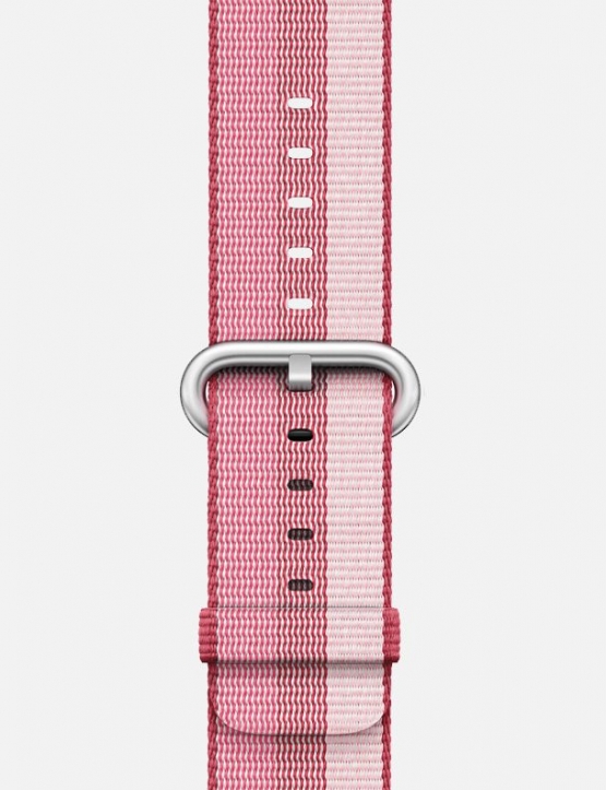 Triple Berry Stripe Woven Nylon Apple Watch Strap