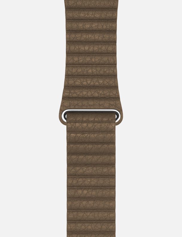 BrownWsC Leather Loop Apple Watch Strap Without Face