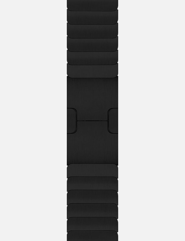Black Link Bracelet Apple Watch Strap Without Face