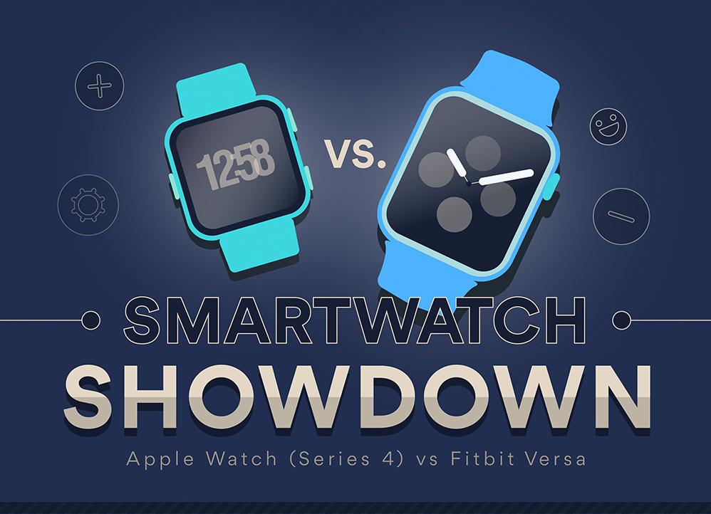 Fitbit versa sale apple watch 4