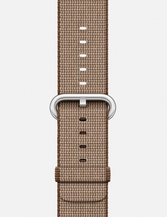 Coffee Woven Nylon Apple Watch Strap