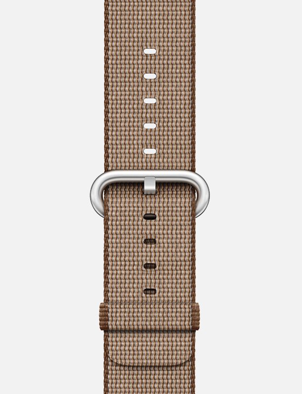 Coffee Woven Nylon Apple Watch Strap
