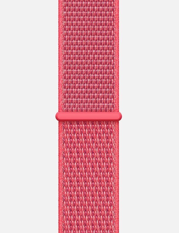 Nylon Velcro Sport Loop Apple Watch Strap Flamingo Pink