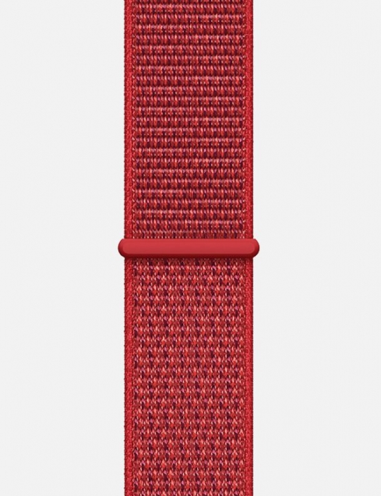 Nylon Velcro Sport Loop Apple Watch Strap Red