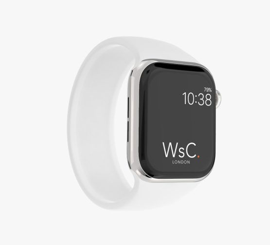 Silicone Solo Loop Apple Watch White