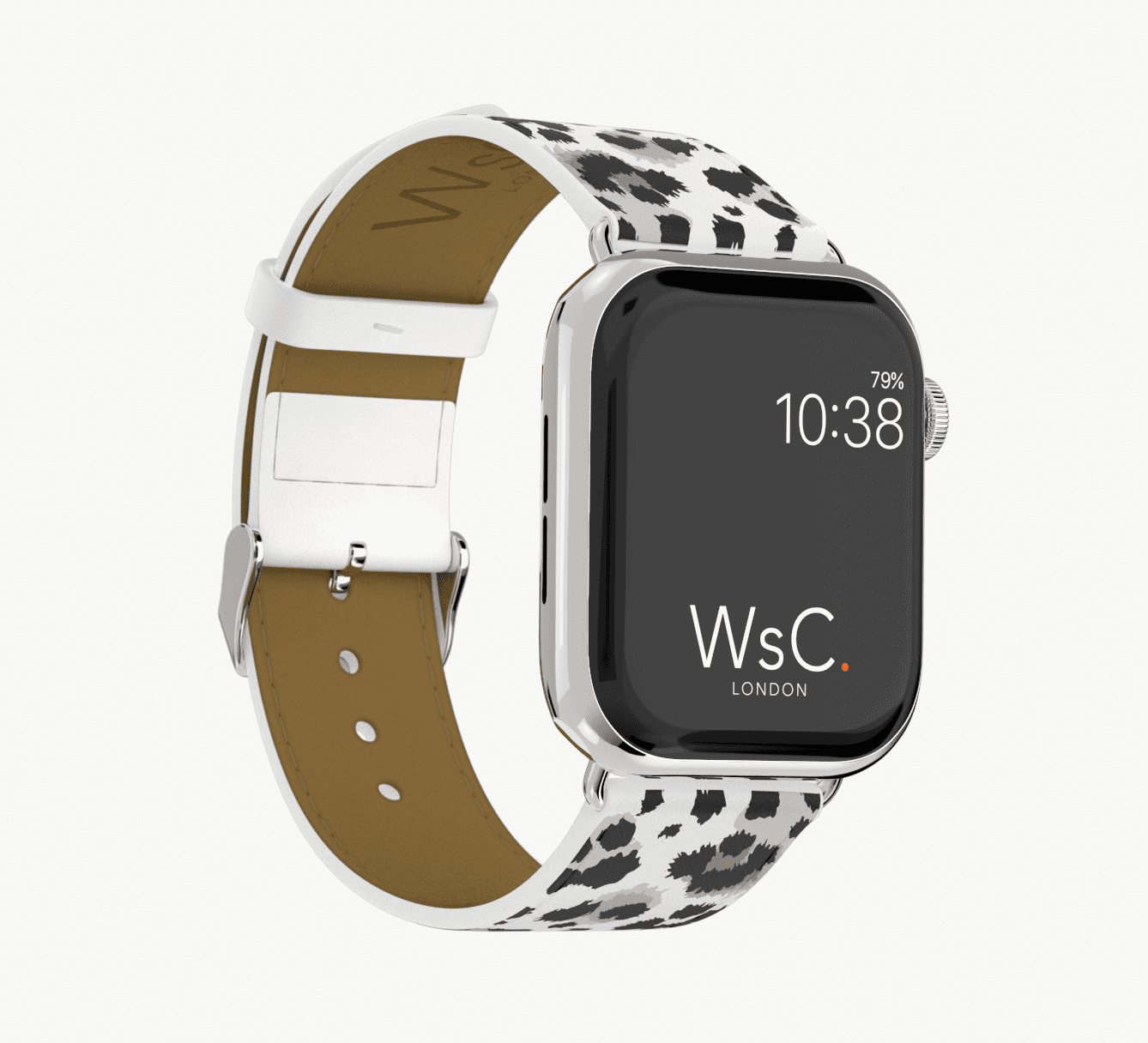 WsC® Print Collection - Snow Leopard Apple Watch Strap - The Watch Strap Co.