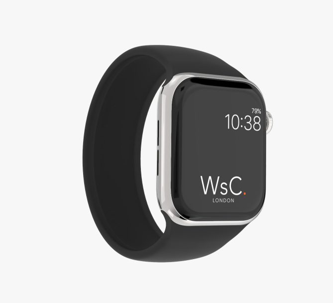 Silicone Solo Loop Apple Watch Black