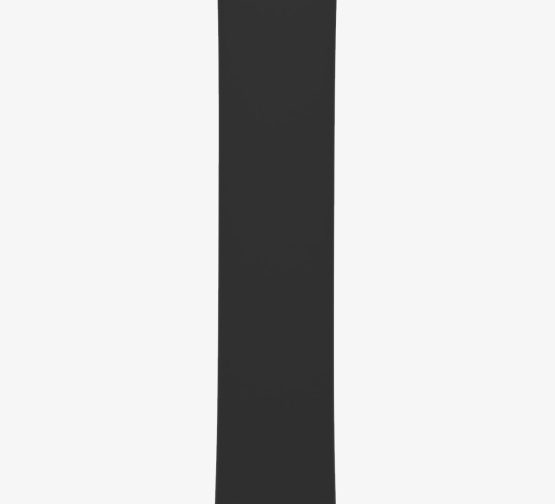 Silicone Solo Loop Apple Watch Black Zoomed