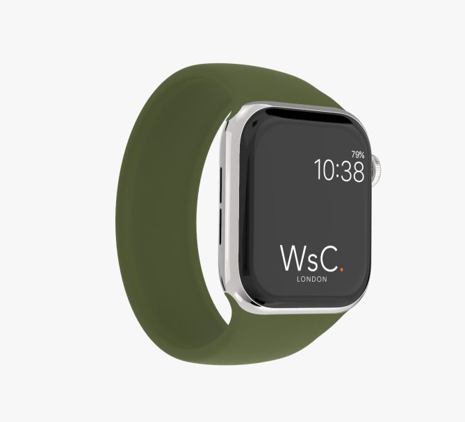 Silicone Solo Loop Apple Watch Green
