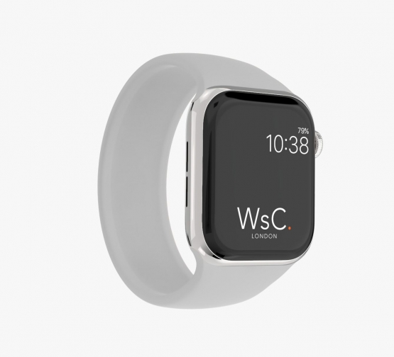Silicone Solo Loop Apple Watch Grey