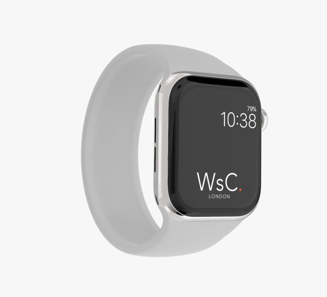 Silicone Solo Loop Apple Watch Grey
