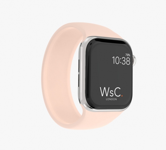Silicone Solo Loop Apple Watch Pink