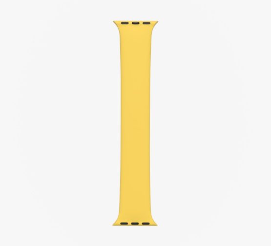 Silicone Solo Loop Apple Watch Yellow Straight