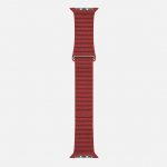 WsC Leather Loop Strap Red Long