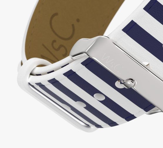 WsC Navy Stripes Stainless Steel Buckle