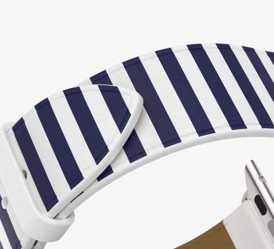 WsC Navy Stripes Stainless Steel Curved