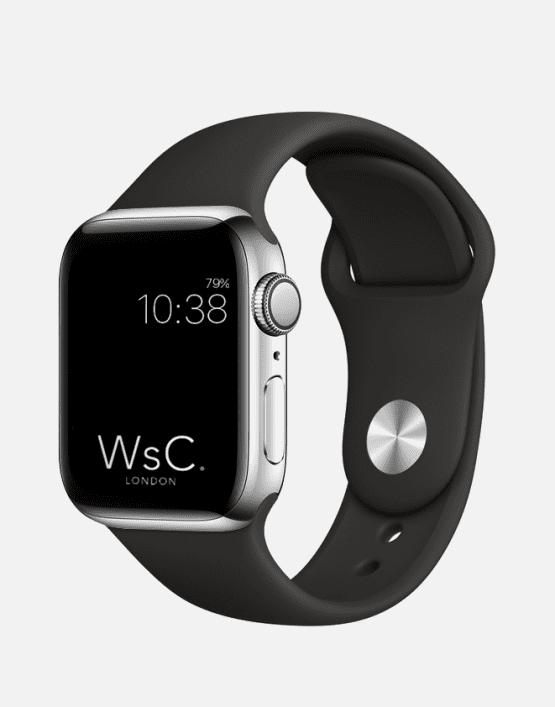 Apple Watch Sport Band Black Round
