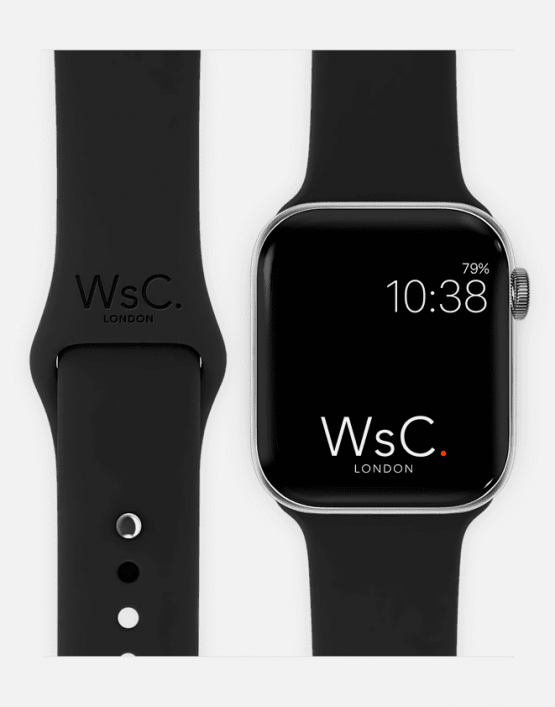 Apple Watch Sport Band Black With Face