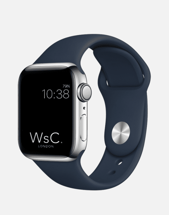 Apple Watch Sport Band Dark Blue Round