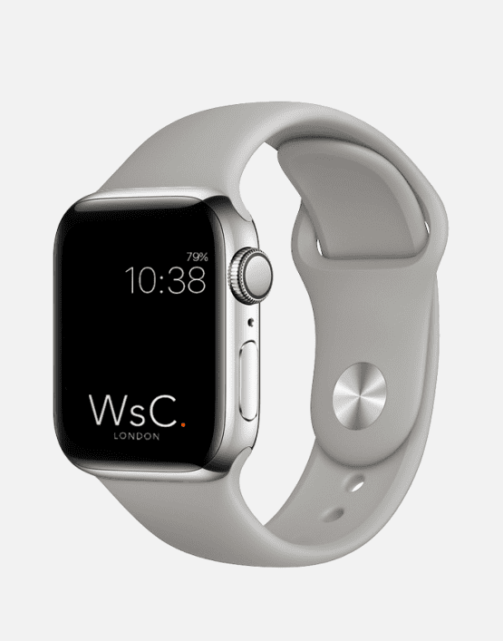 Apple Watch Sport Band Grey Round