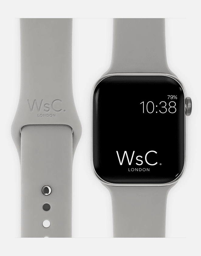 Apple Watch Sport Band Grey With Face