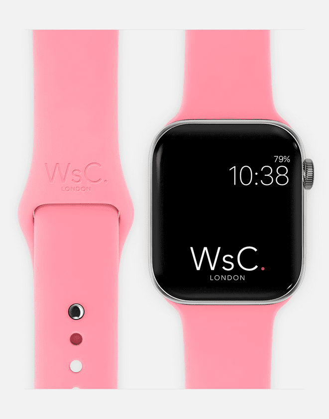 Apple Watch Sport Band Pink With Face