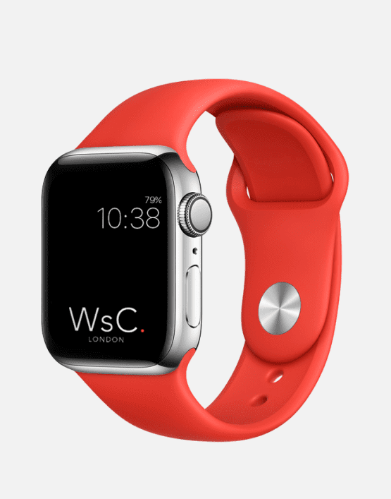 Apple Watch Sport Band Red Round