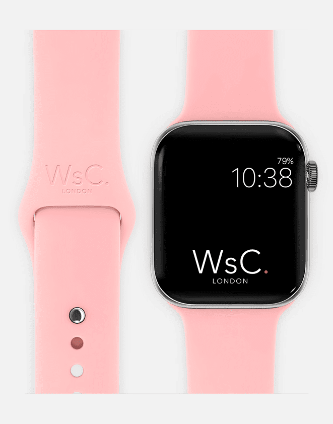 Apple Watch Sport Band Sand Pink With Face