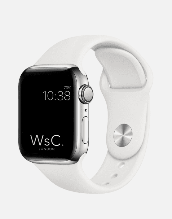 Apple Watch Sport Band White Round