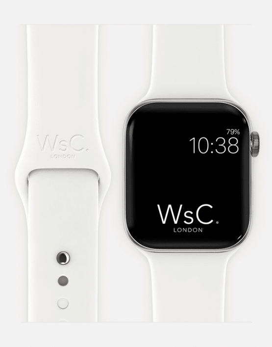 Apple Watch Sport Band White With Face