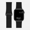 Black Leather Loop Apple Watch Strap