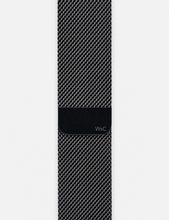 Black WsC Mesh Loop Apple Watch Straps Without Face