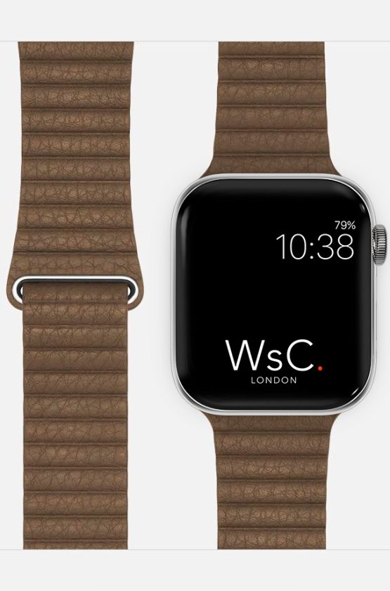 Brown Leather Loop Apple Watch Strap Category