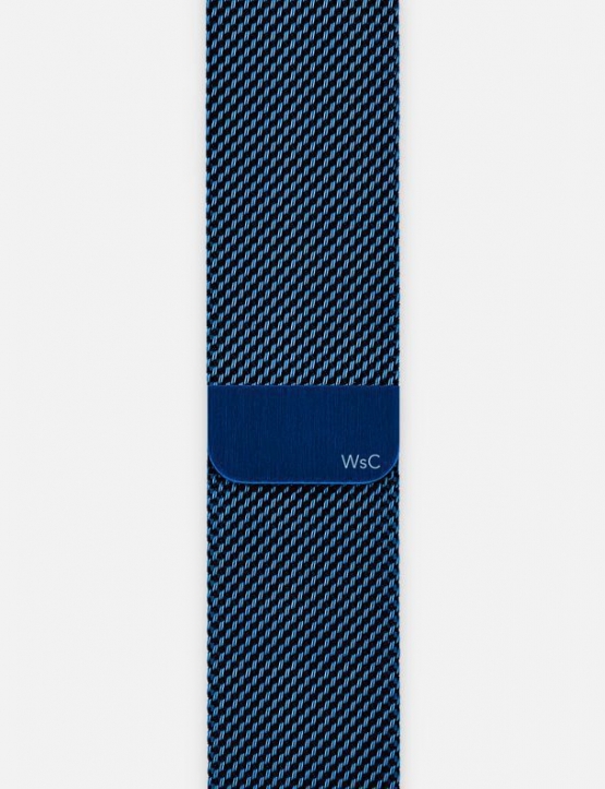 Cosmic Blue WsC Mesh Loop Apple Watch Straps Without Face
