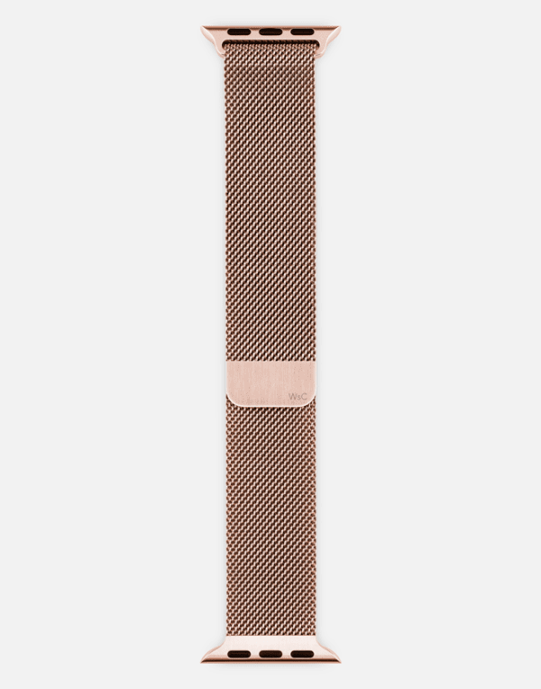 Milanese Loop Apple Watch Strap Rose Gold