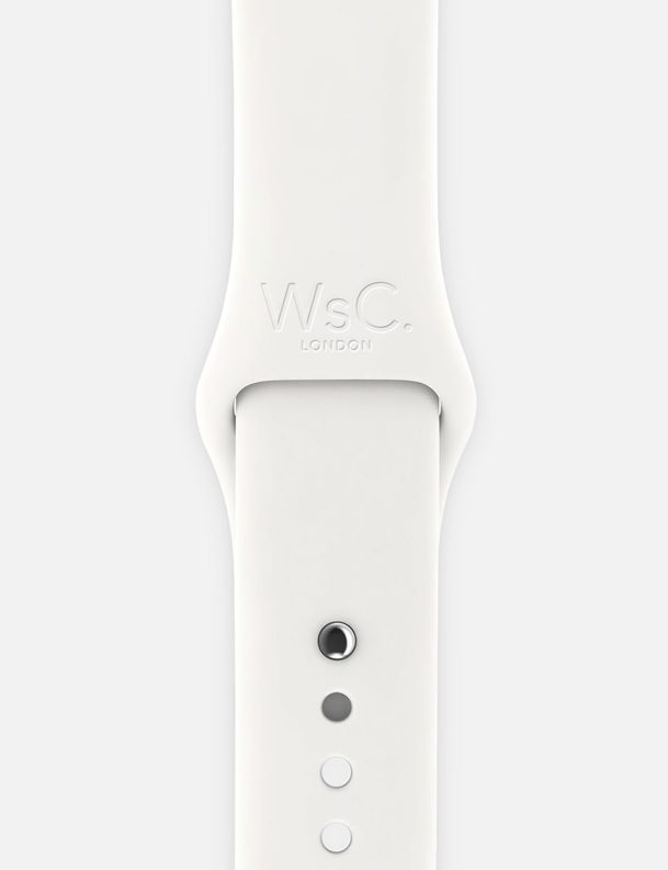 White WsC Apple Watch Sport Band