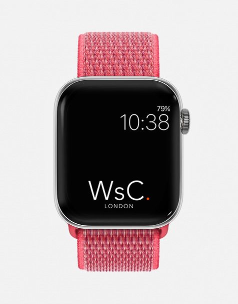 Apple Watch Sport Loop Flamingo Pink