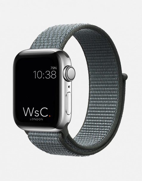 Apple Watch Sport Loop Moonstone Grey Round