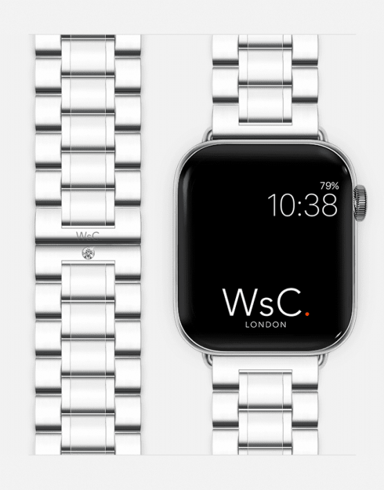 WsC® Fury Silver - Diamond Edition Apple Watch Strap