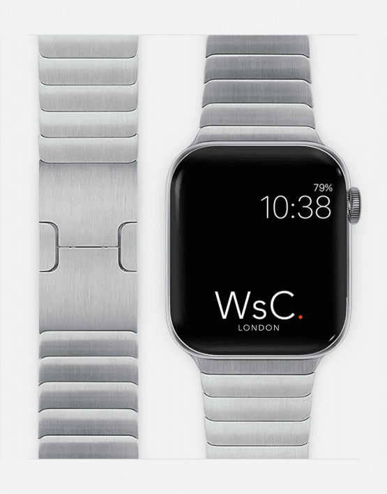 Silver Apple Watch Link Bracelet
