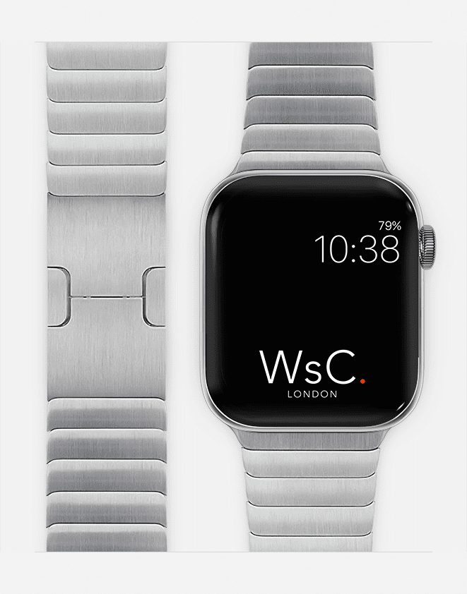 Silver Apple Watch Link Bracelet