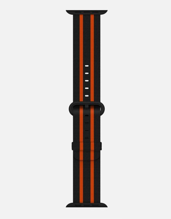 Woven Nylon Long Black and Orange