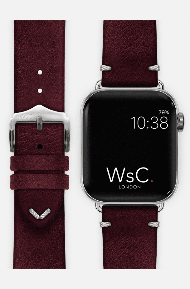 Maroon apple watch outlet band