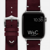 Burgundy Vengeance Strap Face Silver