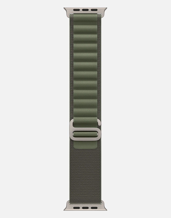 Alpine Apple Watch Ultra Strap Green Long