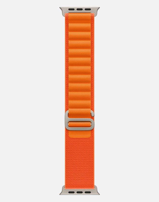 Alpine Apple Watch Ultra Strap Orange Long